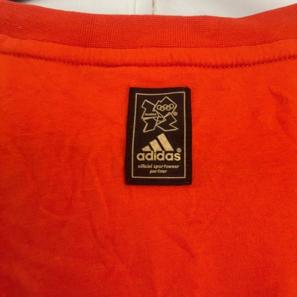 ORANGE Adidas Olympic T-shirt London 2012 Size L - Picture 8 of 10